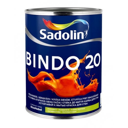 Sadolin Bindo 20 - Полуматовая краска для стен и потолков 2,33 л